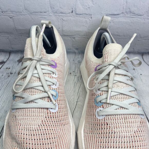 Allbirds Tree Flyer Sneakers Men's Size 10 Ivory Orange Walking Running Shoes - Picture 9 of 14